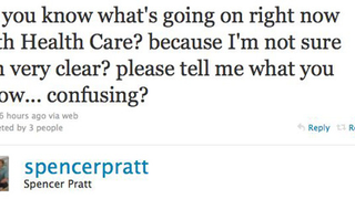 Spencer Pratt Is Confused About The Health Care Debate